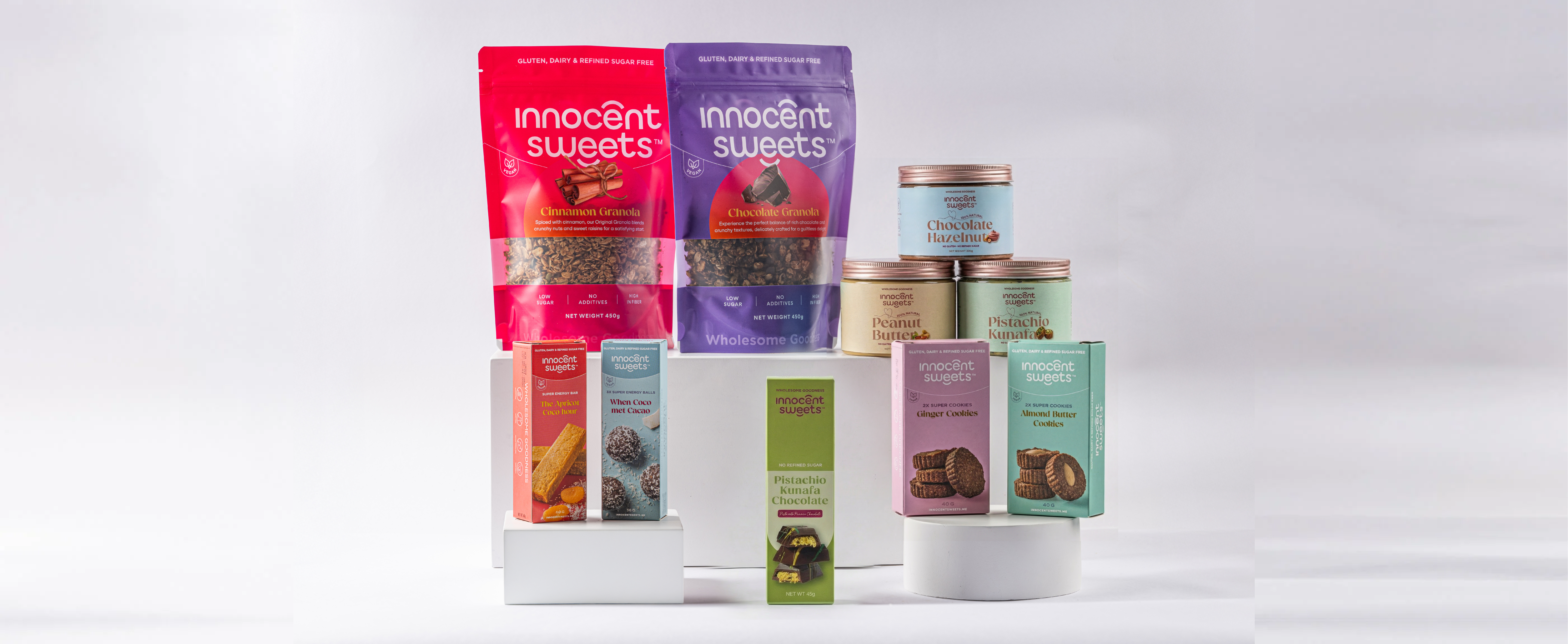 Vegan, Gluten-Free, Dairy-Free, and Refined Sugar-Free - Healthy Snacks, Granolas & Sweets - Innocent Sweets